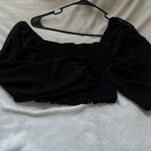 Black crop top